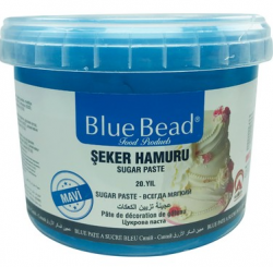BLUE BEAD 1 KG BLUE SUGAR DOUGH*12