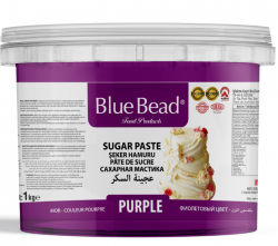 BLUE BEAD 1 KG PURPLE SUGAR DOUGH*12