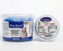 BLUE BEAD 200 GR DARK BLUE SUGAR DOUGH*48