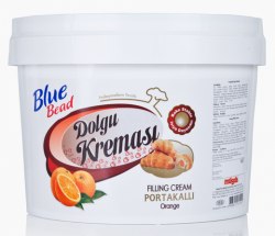BLUE BEAD 2.5 KG FILLING CREAM ORANGE FLAVOR *6