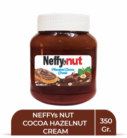 NEFFY NUT 350 GR COCOA HAZELNUT CREAM.GLASS*15