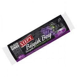 STEPY GARBAGE BAG BLACK TIED LARGE LAVENDER*25