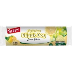 STEPY GARBAGE BAG WITH TIED LARGE LEMON*25