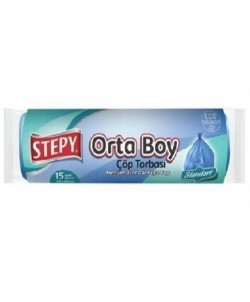 STEPY GARBAGE BAG STANDARD MEDIUM SIZE *50