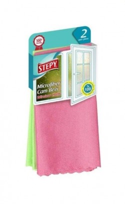 STEPY CLOTH MICROFIBER GLASS CLOTH 2 PIECES (40*50)*24 WITH HANGERS