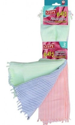 STEPY CLOTH MICROFIBER FLUFFY 3 PCS (40*40)*24