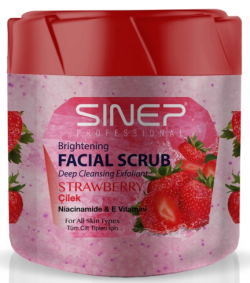 SINEP (14261) 400 ML FACE & BODY STRAWBERRY PEELING*24