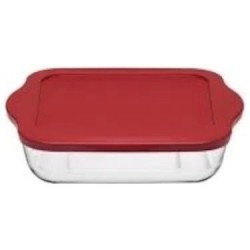 (59024)PAŞABAHÇE SQUARE TRAY WITH PLASTIC COVER *6