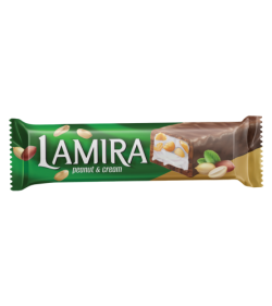 LAMİRA 20 GR BAR CHIC. GREEN WITH PEANUTS & CREAM*24