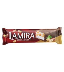 LAMİRA 20 GR BAR CHIC. RED WITH PEANUT & CREAM*24