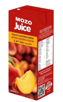 MOZO JUICE 200 ML FRUIT JUICE PEACH*27