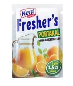 FRESHER'S POWDERED DRINK 9 GR ORANGE*24