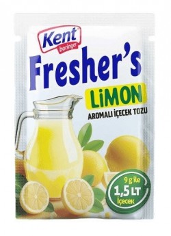 FRESHER'S POWDER DRINK 9 GR LEMON*24