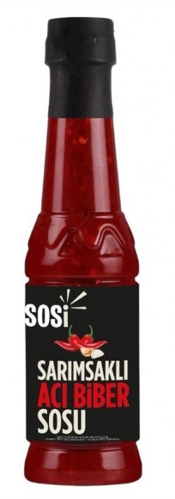 SOSİ GARLIC PEPPER HOT SAUCE 350 ML*12