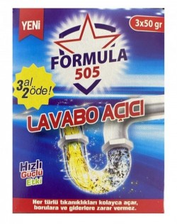 FORMULA 505 SINK OPENER 3 PACK*50GR*24