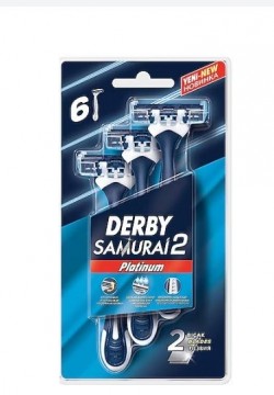 DERBY SAMURAI 2 PLATINUM 6-PIECE BLISTER*9