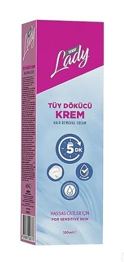 DERBY LADY HAIR REMOVAL CREAM 100 ML SENSITIVE SKIN*12