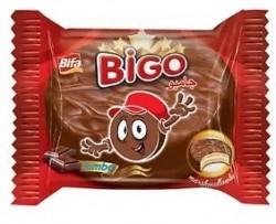 BIFA BIGO COCOA COATED MARSHMALLOW SANDWICH BISCUIT 55 GR*24(0724)