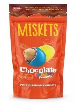 MISKETS 120 GR COLORFUL SUGAR COATED PEANUTS*12