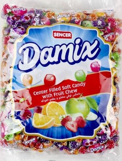 SENCER DAMIX 1000 GR FRUIT FILLED SOFT CANDY*8