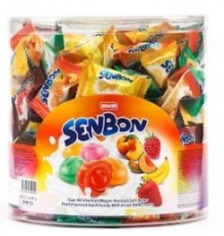 SENCER SENBON 800 GR FRUIT FLAVOR HARD MILK CREAM PVC*8
