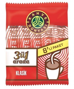 KAHVE DÜNYASI 3/1 IN (8PCS*18 GR) MP CLASSIC*24