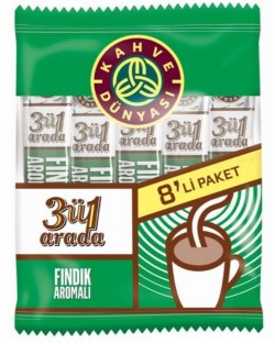 KAHVE DÜNYASI 3/1 (8PCSX18GR) MP HAZELNUT FLAVOR *24