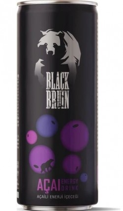 BLACK BRUIN ENERGY DRINK AÇAI 250 ML*24