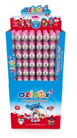 OZIBOX STAND STARS 20 GR SURPRISE EGG CHOCOLATE *192