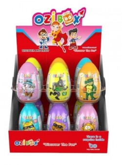 OZIBOX SURPRISE EGG LARGE WITH POPPING SUGAR*12