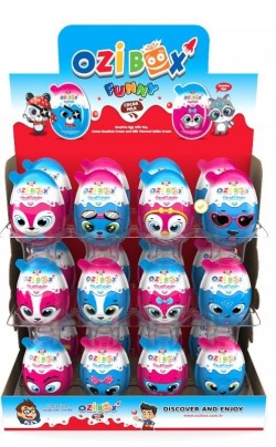 OZIBOX SURPRISE EGG 20 GR FUNNY CHOCOLATE*24