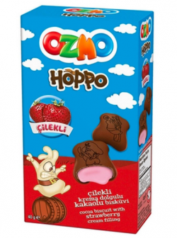 ŞÖLEN OZMO HOPPO STRAWBERRY 40 GR*12