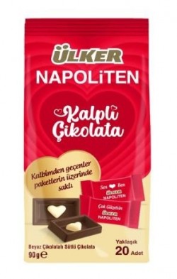 ÜLKER (232-02)NEAPOLITE HEART QP 90GR*12