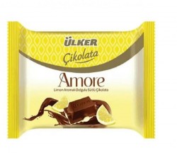 ÜLKER (1422-06) SQUARE CHOCOLATE LEMON FLAVOURED 54GR*12