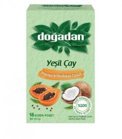 DOĞADAN HERBAL GREEN TEA PAPAYA & COCONUT TEA*12