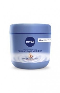 NIVEA 400ML SMOOTHING HAND AND BODY BLUE*12