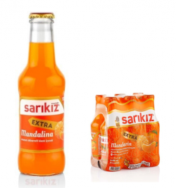 SARIKIZ EXTRA FRUIT SODA 200 ML MANDERINE*24