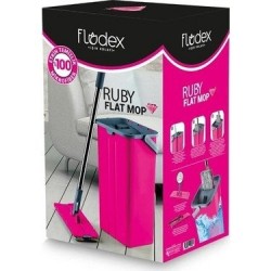 FLODEX CLEANING SET RUBY FLAT MOP*1