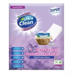 ULTRA CLEAN Laundry Detergent Leaves 16 LEAVES LAVENDER*48