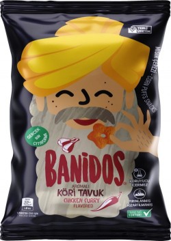 BANIDOS 35 GR CORN CHIPS CURRY CHICKEN*48