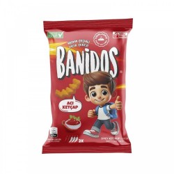 BANIDOS 18 GR CORN CHIPS HOT KETCHUP*60