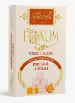 SEPETÇİOĞLU 270GR ORANGE FLAVORED TURKISH DELIGHT*12