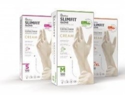 REFLEX SLIMFIT 100 PCS CREAM (M) GLOVES*20