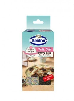 KENTON CAKE DECORATION STICK 2X40GR BROWN COLOR*12