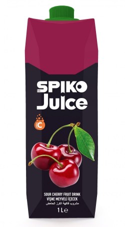SPİKO JUICE 1 LT FRUIT JUICE CHERRY*12