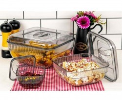 F-406 MAXI FNSTC SQUARE STORAGE CONTAINER SET 4.750*12