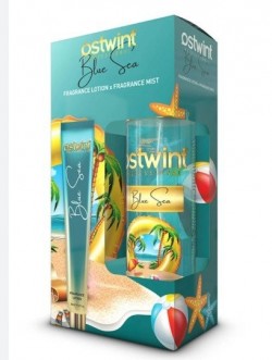 OSTWINT 200 ML BODY SPRAY + 50 ML LOTION BLUE SEA * 24