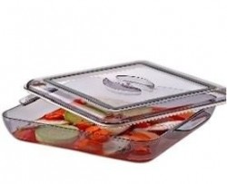 F-311 SQUARE POT GLASS STORAGE CONTAINER (2 LT)*12