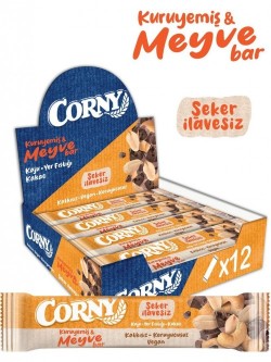 CORNY DRY FRUIT BAR 35g CASHEW PEANUTS*12