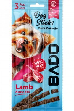 BADO 15 GR DOG REWARD STICK WITH LAMB*24